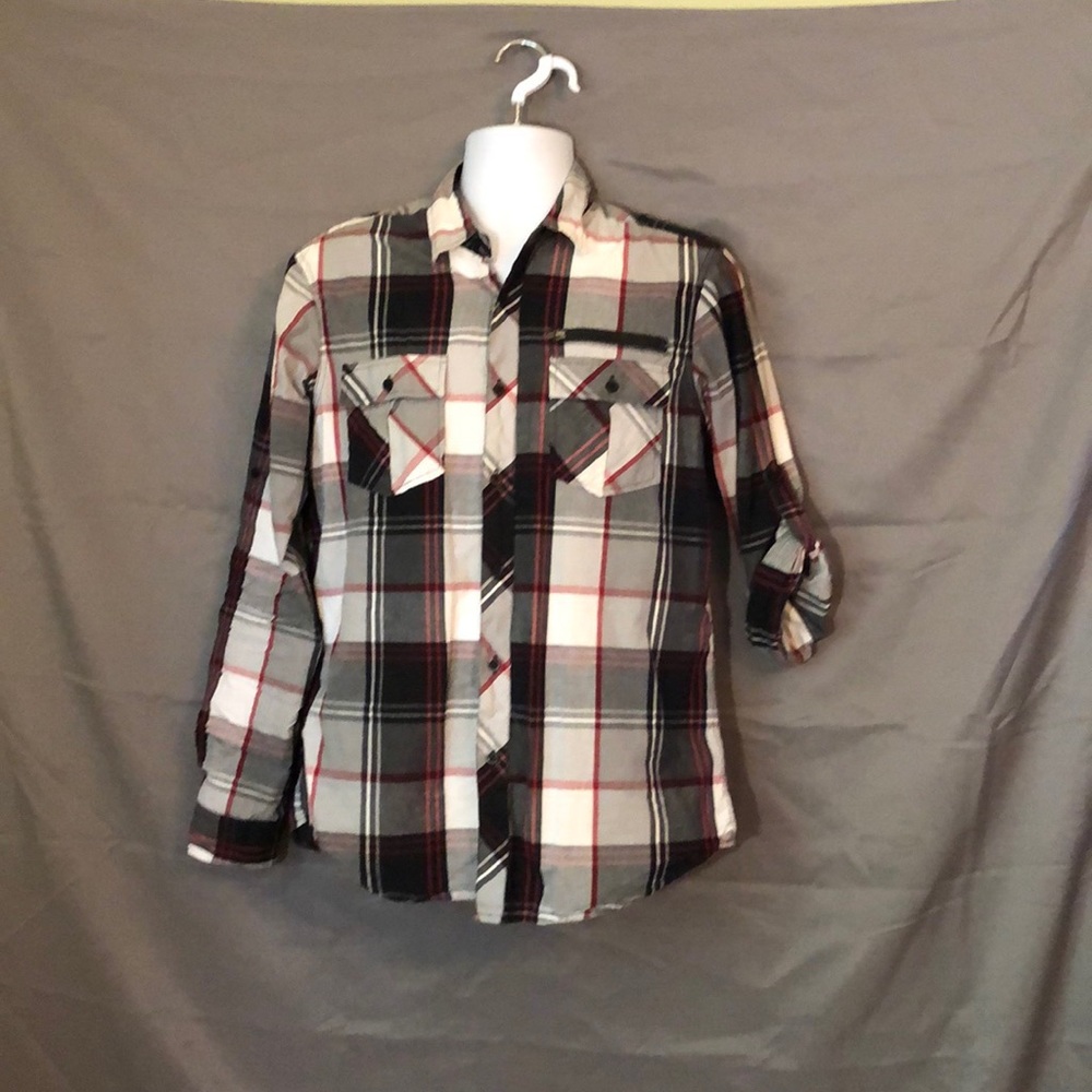 Long Sleeve Plaid Button Down